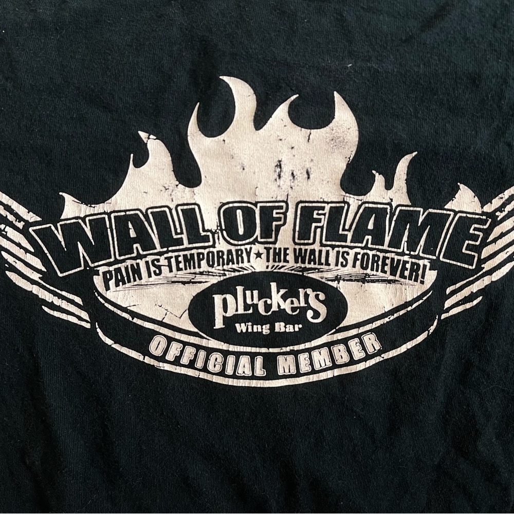 Pluckers Wings ‘Wall of Flame’ Graphic Tee